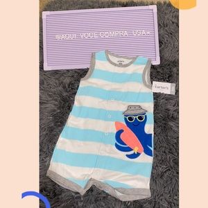 Octopus Snap-Up Romper. NEW, NEVER WORN.